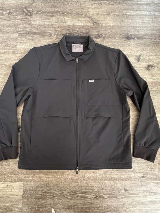 Figs Other - Figs Men's Black Lightweight Zip Shirt Jacket